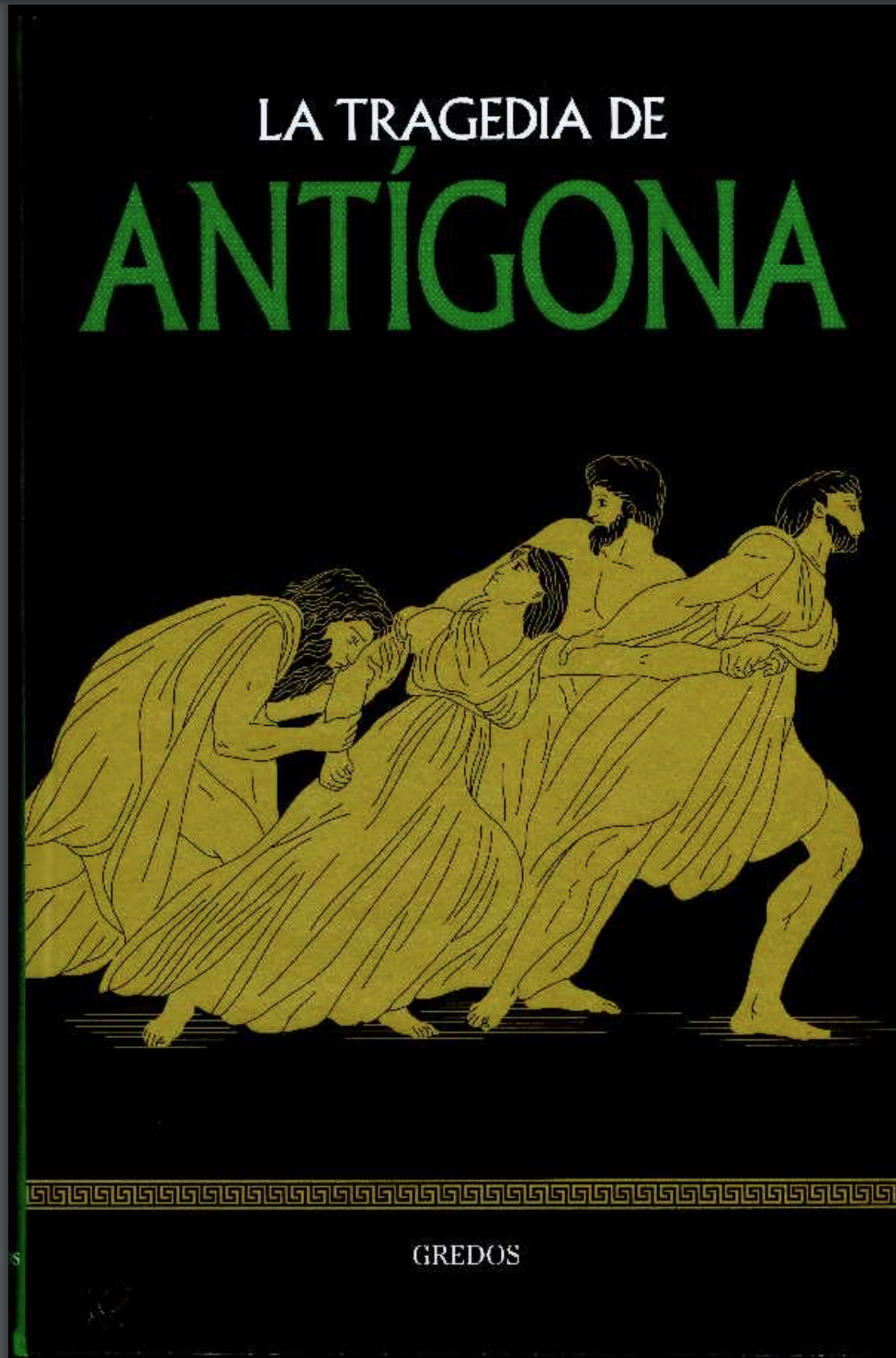 Portada de La tragedia de Antigona